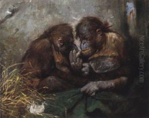 Orang-utang Paar by Imre Karoly Simay