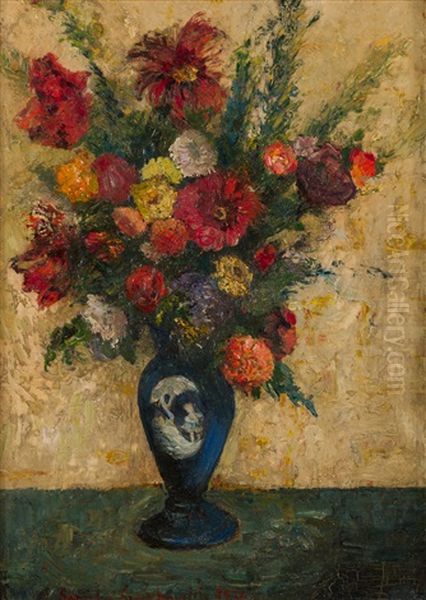Still Life Of Flowers In A Blue Vase, 1930 - view 1