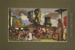 Mural Study: In The Park by Simkha Simkhovitch