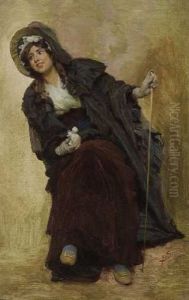 Sitzende Junge Dame Sitzende Junge Dame