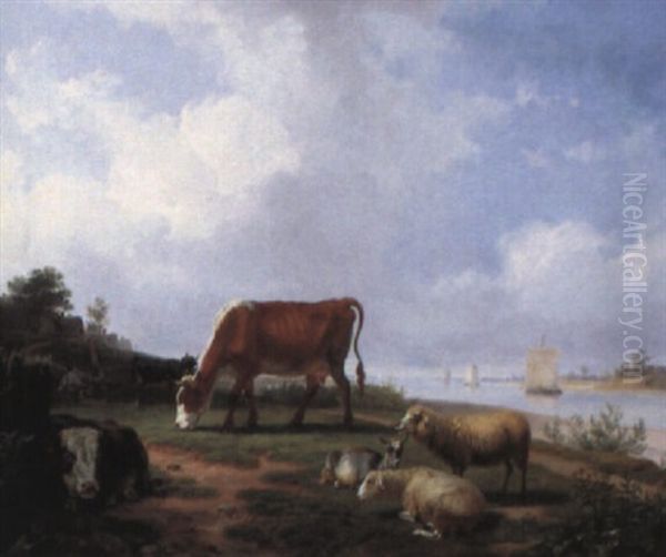 Kustenlandschaft Mit Viehstaffage - view 1