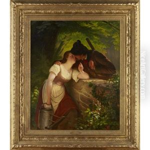 The Young Hunters by Wilhelm Simmler