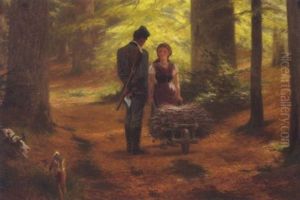 Der Verliebte Forster by Wilhelm Simmler