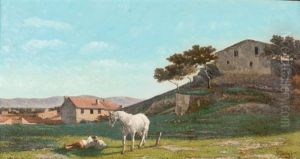 Le Repos Du Paysan by Francois Simon