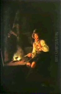 Am Herdfeuer. by Friedrich Simon