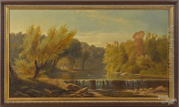River Landscape, Probably The Brandywine - view 1