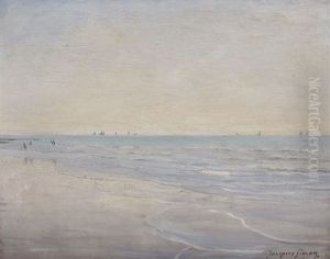 Coastal Scene by Jacques Roger Simon