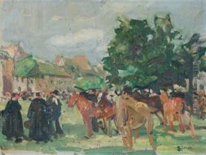 La Foire Aux Chevaux (+ Study, Verso)
