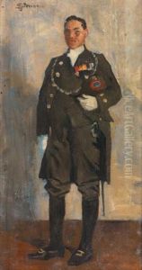 Portrait En Pied D'un Militaire Portrait En Pied D'un Militaire