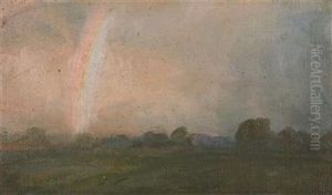 Landscape With A Rainbow by Tavik Frantisek Simon