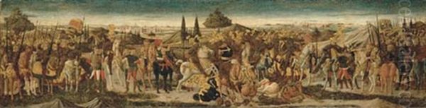 A Battle Scene (a Cassone Front) - view 1