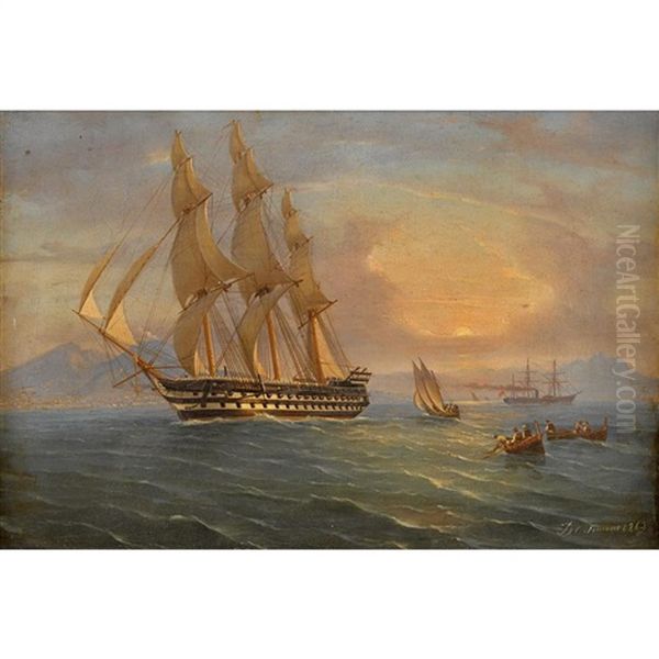 Shipping In The Bay Of Naples - view 1
