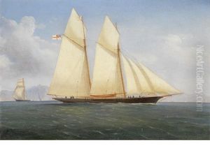 A Schooner Of The Royal Yacht Squadron by Tommaso de Simone