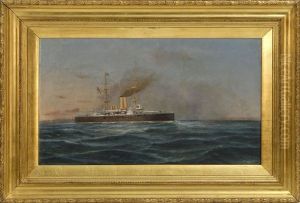 The Hms Majestic by Tommaso de Simone