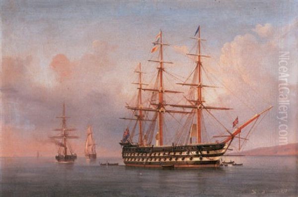 H.m.s. "caesar" At Anchor - view 1