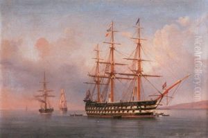 H.m.s. "caesar" At Anchor