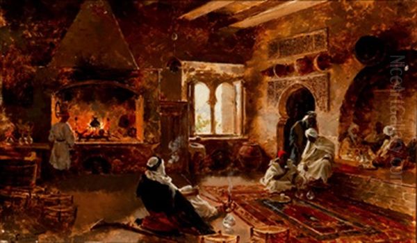 Fumando La Shisha En La Teteria - view 1