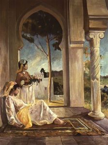 Femmes Sur Une Terrasse A Alger