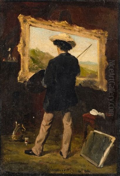 The Artist In His Studio - view 1