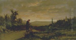 Paesaggio Al Tramonto Paesaggio Al Tramonto