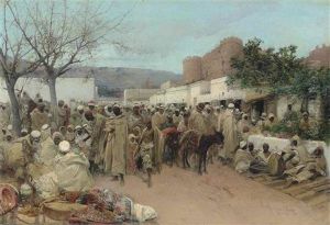 Market Day In Tlemcen, Algeria by Gustavo Simoni