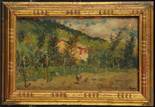 Paesaggio Agreste Con Pollaio - view 1