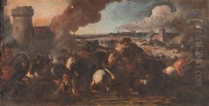 Scenes De Bataille by Francesco Simonini