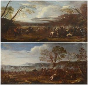 Chocs De Cavaleries Europeennes (pair) by Francesco Simonini