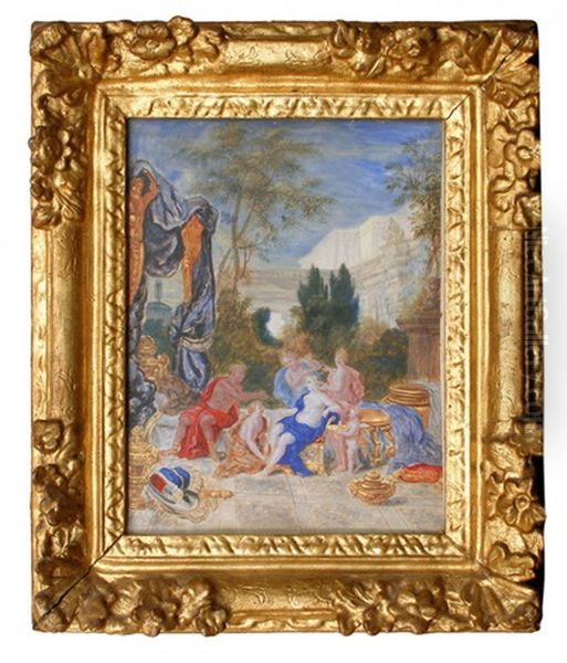 Scene De Bataille Devant Une Forteresse Assiegee - view 1