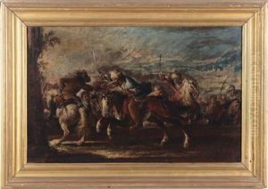 Battaglia Con Cavalieri by Francesco Simonini