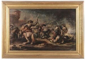 Battaglia Con Cavalieri by Francesco Simonini