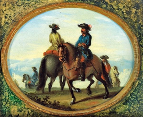 Sosta Di Cavalieri (+ Another, Similar; Pair) - view 1
