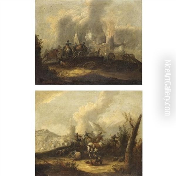 Scene Di Battaglia (pair) - view 1