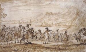 Angriff Auf Ein Dorf (feldmarschall Schulenburg In Der Schlacht Gegen Die Turken Auf Korfu 1716)