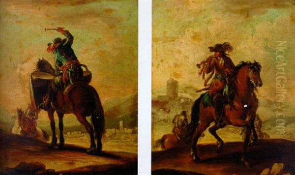 A Mounted Drummer - view 1