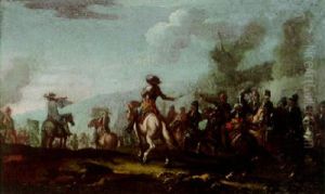 Cavalry Skirmish by Francesco Simonini