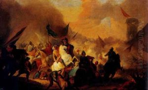 Orientalische Schlachtenszene
