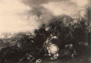 Cavalry Skirmish Between European And Eastern Armies Cavalry Skirmish Between European And Eastern Armies