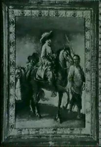 Studies Of Footsoldiers And Cavalrymen, A Pair by Francesco Simonini