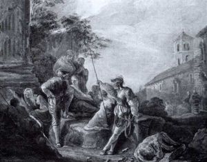 Soldiers Resting Among Ruins