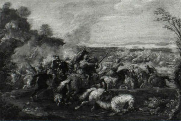 A Cavalry Skirmish Between European And Eastern Armies - view 1