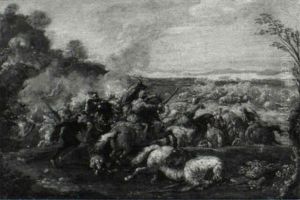 A Cavalry Skirmish Between European And Eastern Armies by Francesco Simonini