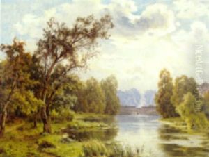 A Springtime River Landscape