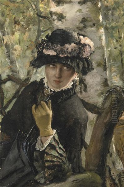 Woman Sitting In The Park (1882) - view 1