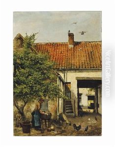 Washing In The Courtyard