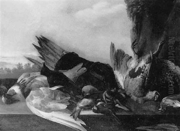 Nature Morte: Oiseaux, Pigeon Et Perdrix - view 1