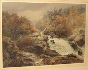 Dolgarrog Falls, North Wales by William Bradley