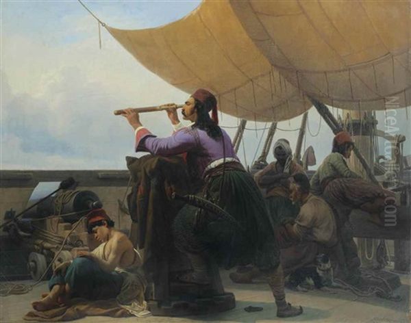 Turkish Sailors On Watch - view 1
