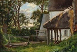 Ved En Bondegaard by Simon Simonsen