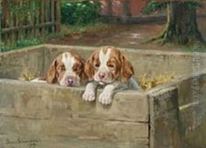 Two Pointer Puppies by Simon Simonsen